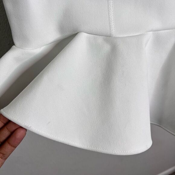 NEW Dodiee Dress Anne Sculpt Knit Mini Dress White Size S - Picture 9 of 14